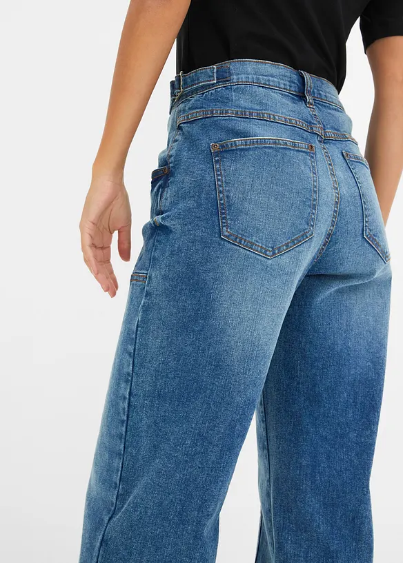 Jean large taille mi-haute, bonprix
