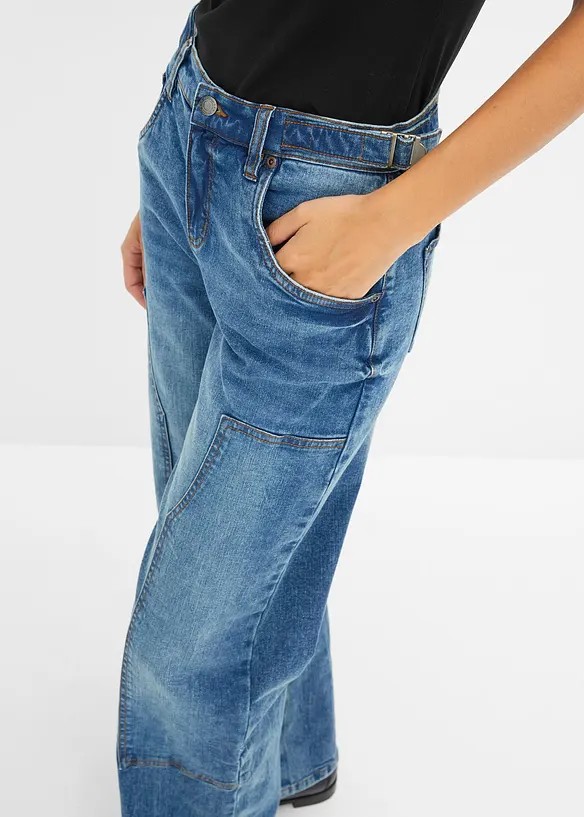 Jean large taille mi-haute, bonprix