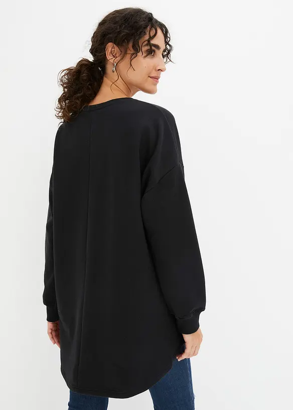 Sweat-shirt oversize 100% coton, bonprix
