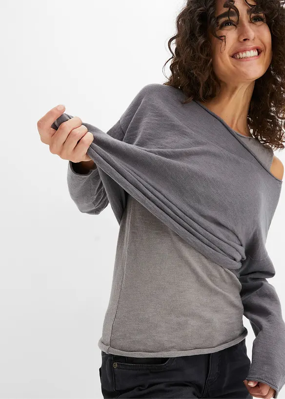 Pullover und Top aus reiner Baumwolle (2-tlg.Set), bonprix