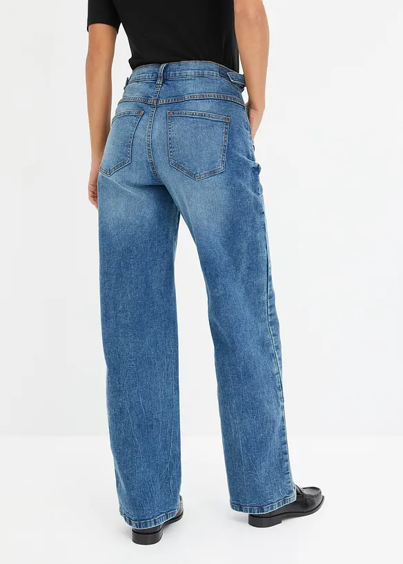 Jean large taille mi-haute, bonprix