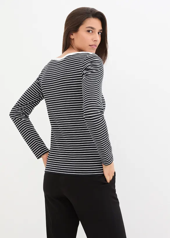 Langarmshirt mit reiner Bio-Baumwolle, bonprix