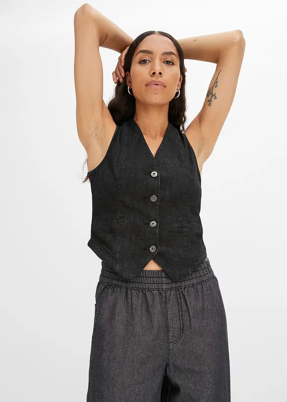 Wide-Leg-Jeans, High Waist, bonprix