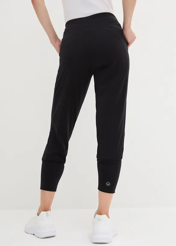 Pantalon sarouel ultra-doux, longueur 3/4, bonprix