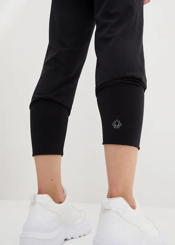 Pantalon sarouel ultra-doux, longueur 3/4, bonprix