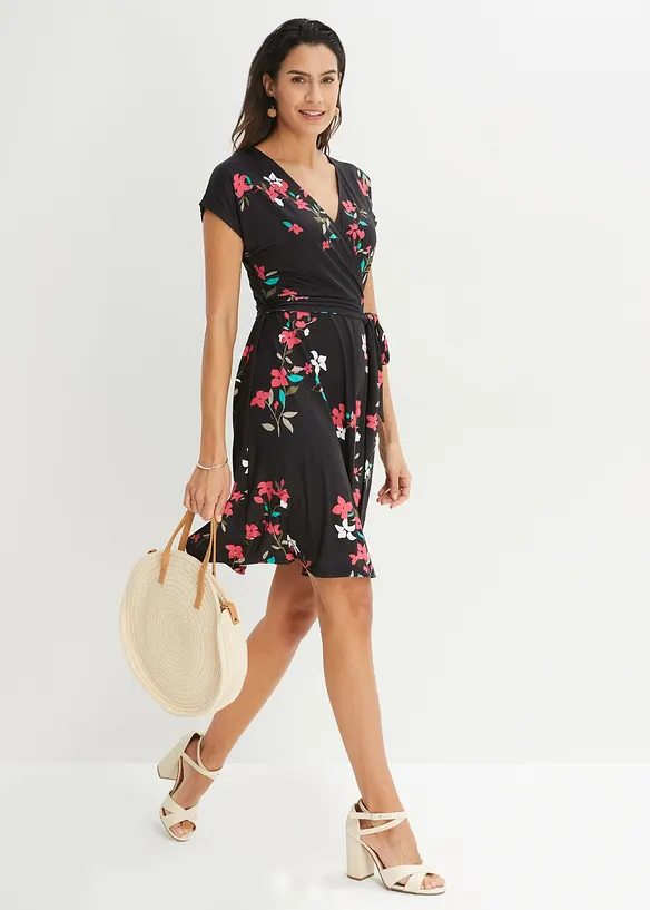 Jerseykleid in Wickeloptik, bonprix