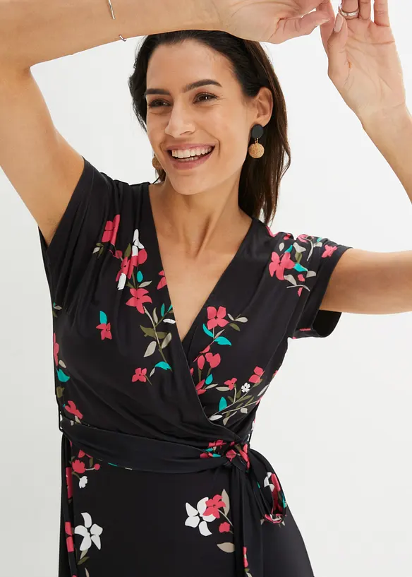 Jerseykleid in Wickeloptik, bonprix