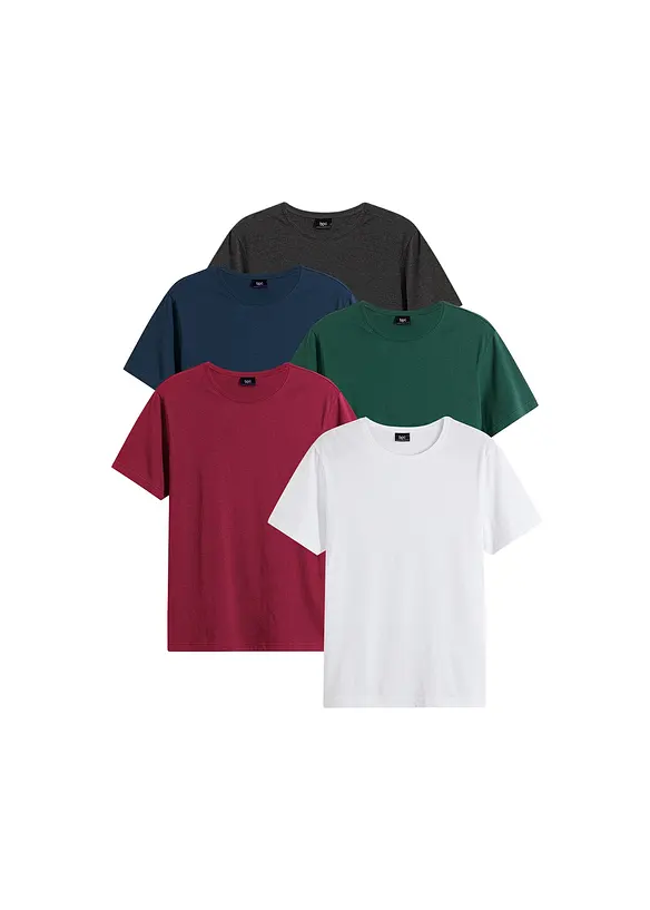 Lot de 5 T-shirts, bonprix