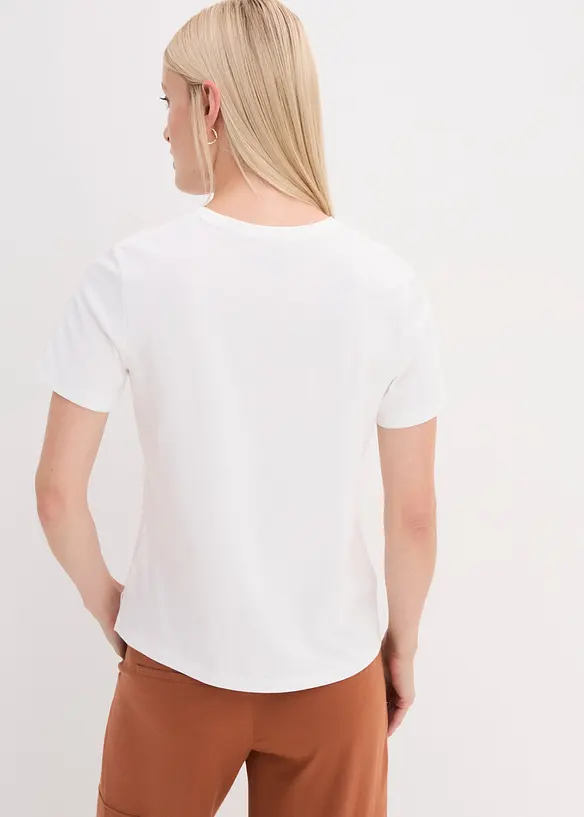 T-Shirt mit Glitzerdruck, bonprix