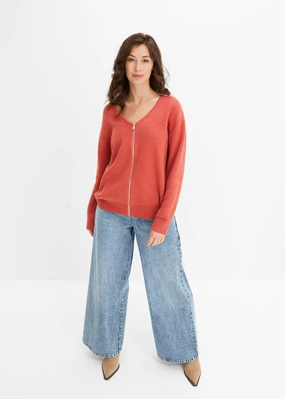Gilet en maille oversize, bonprix