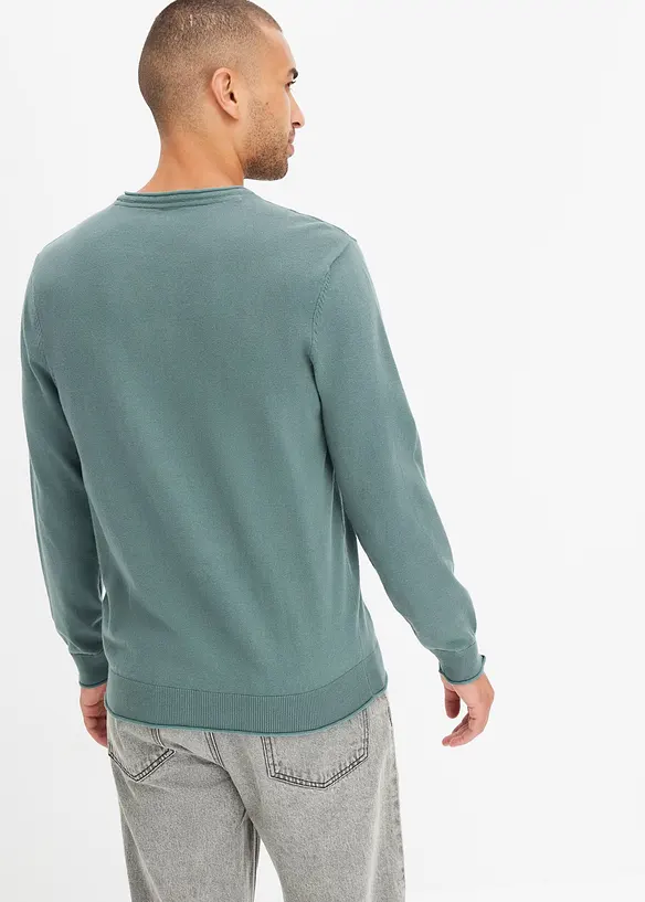 Feinstrickpullover in 2 in 1 Optik, bonprix