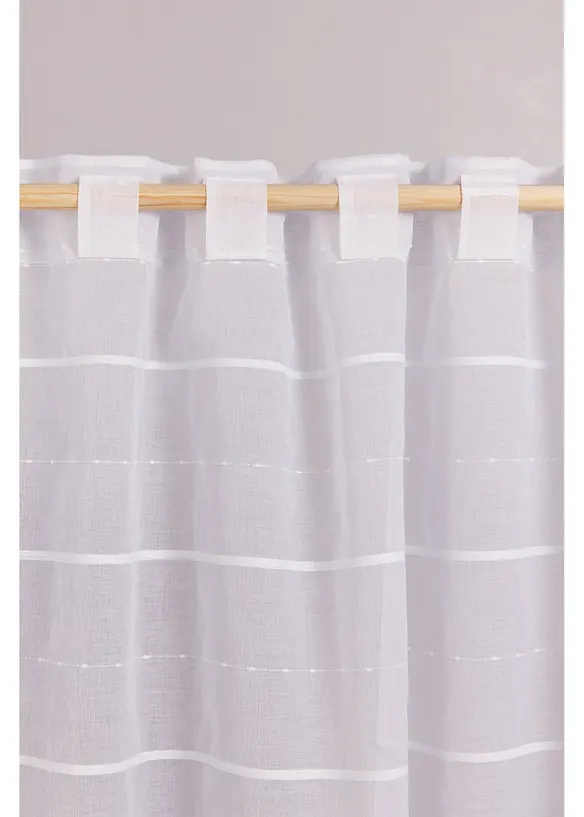 Gardine mit 3D Streifen (1er Pack), bonprix