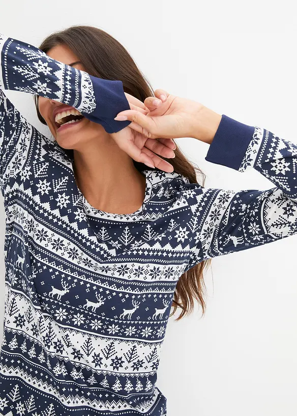 Pyjama aus reiner Bio-Baumwolle, bonprix