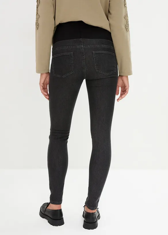 Lot de 2 jeggings de grossesse en coton majoritaire, Skinny, bonprix
