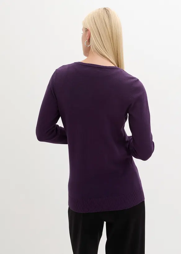 Gilet ajusté en fine maille, bonprix