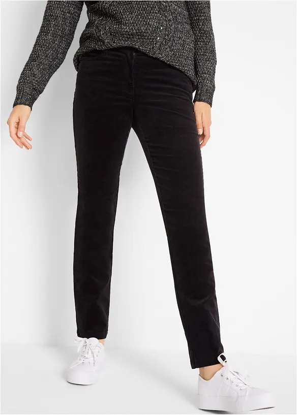 Stretch-Cordhose, Straight, bonprix