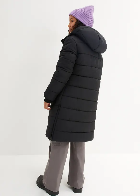 Doudoune longue à capuche amovible, bonprix