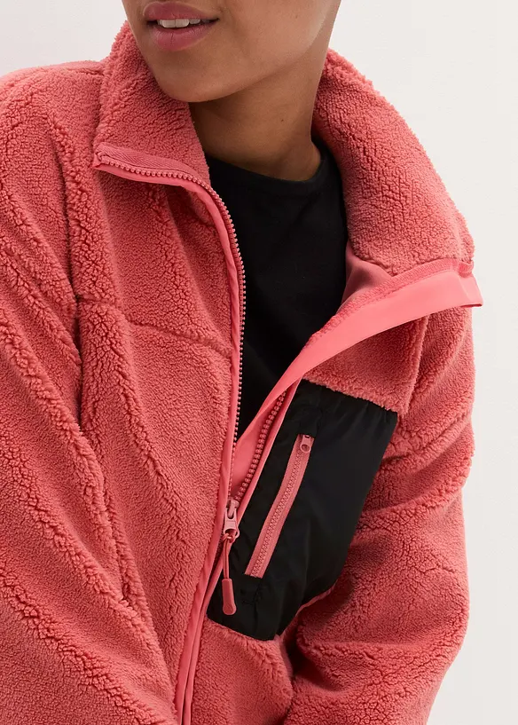 Teddy-Fleece Jacke, bonprix