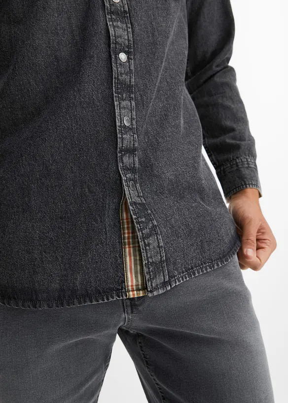 Jeanshemd aus reiner Baumwolle, bonprix