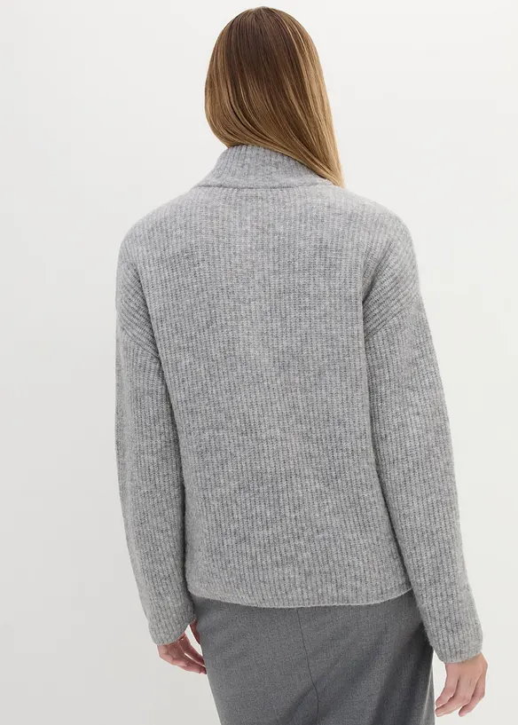 Pull oversize en mélange laine et alpaga, bonprix