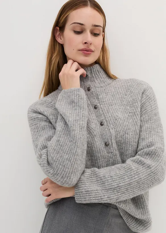 Pull oversize en mélange laine et alpaga, bonprix