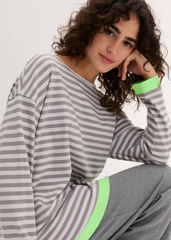 T-shirt à manches trompette, bonprix