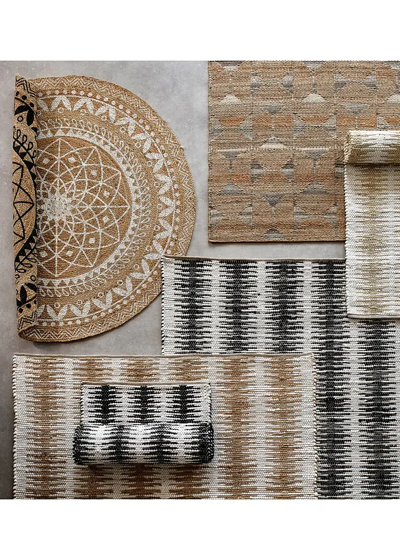 Tapis kilim dans des teintes naturelles, bonprix