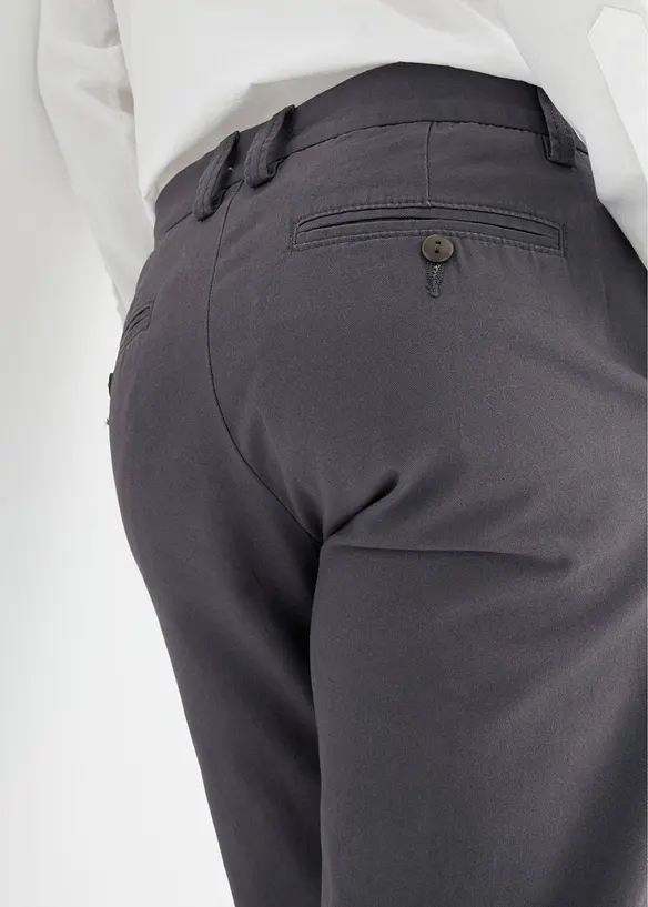 Regular Fit Chinohose aus reiner Baumwolle, Straight, bonprix