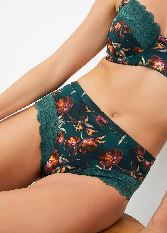 Maxislip mit zarter Spitze (2er Pack), bonprix