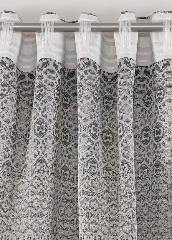 Rideau Jacquard avec un motif graphique, bonprix