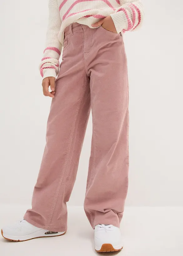 Pantalon ample en velours côtelé, bonprix