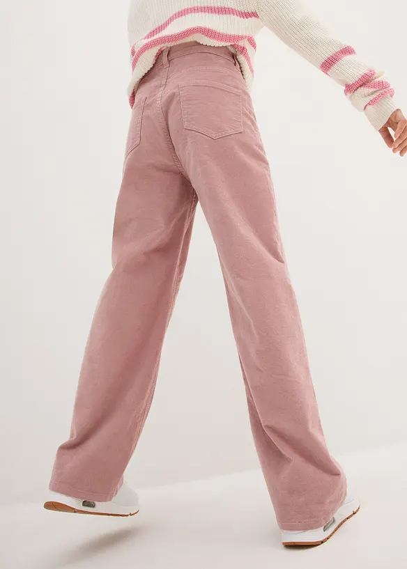 Pantalon ample en velours côtelé, bonprix