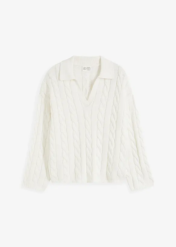 Pull à motif torsadé, bonprix