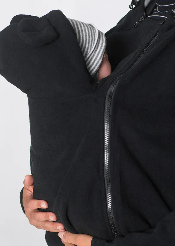 2-in-1 Umstands- und Tragejacke aus Fleece, bonprix