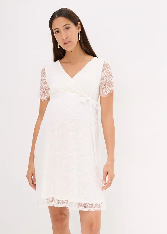 Robe de mariée de grossesse en dentelle avec fonction allaitement, bonprix