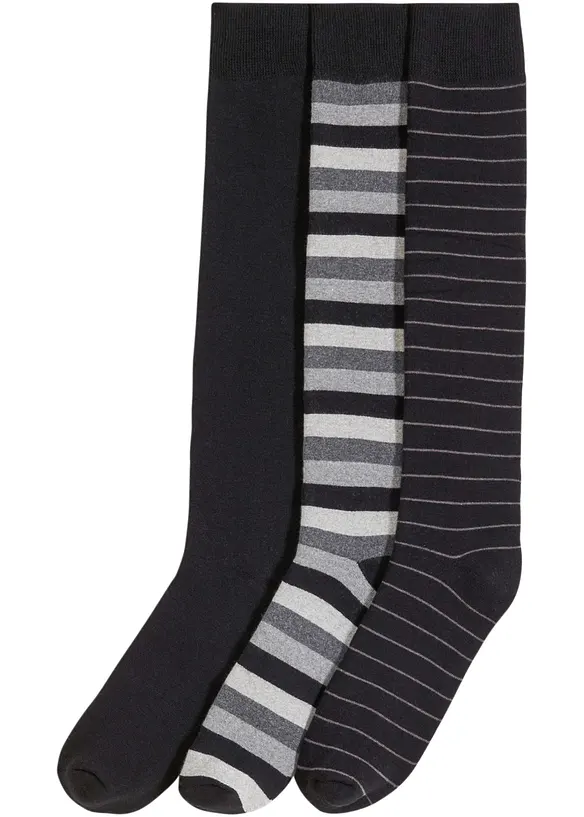 Lot de 3 paires de chaussettes hautes thermiques avec intérieur en éponge douce, bonprix