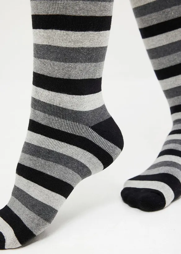 Lot de 3 paires de chaussettes hautes thermiques avec intérieur en éponge douce, bonprix
