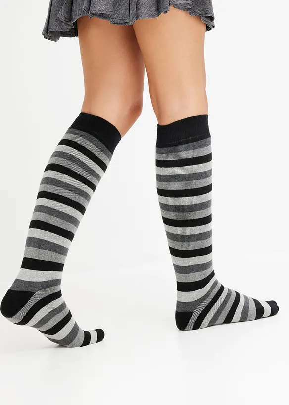 Lot de 3 paires de chaussettes hautes thermiques avec intérieur en éponge douce, bonprix