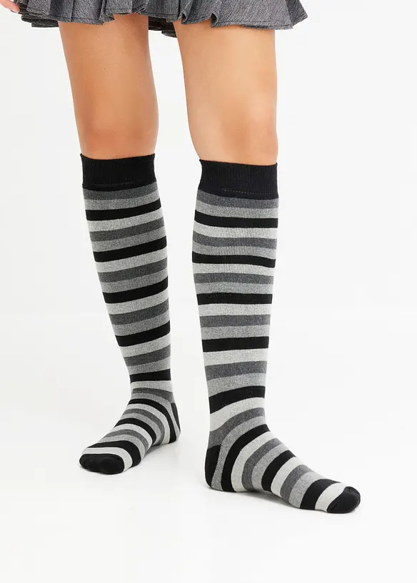 Lot de 3 paires de chaussettes hautes thermiques avec intérieur en éponge douce, bonprix