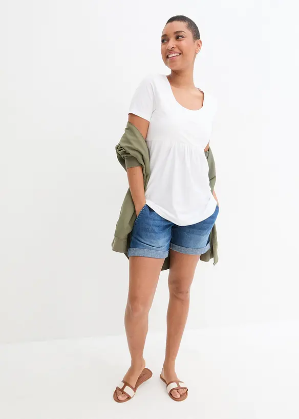 2-in-1 Umstands- und Stillshirts (2er Pack), bonprix