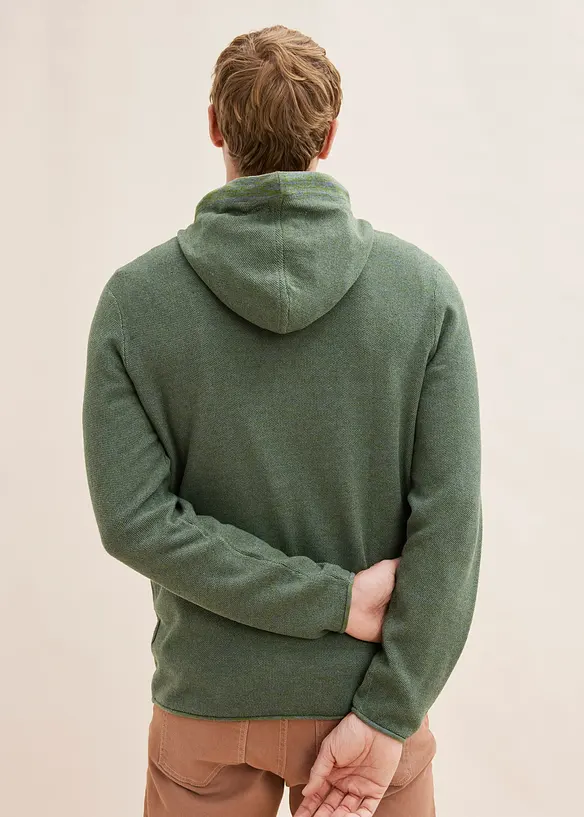 Pull coton à capuche, bonprix