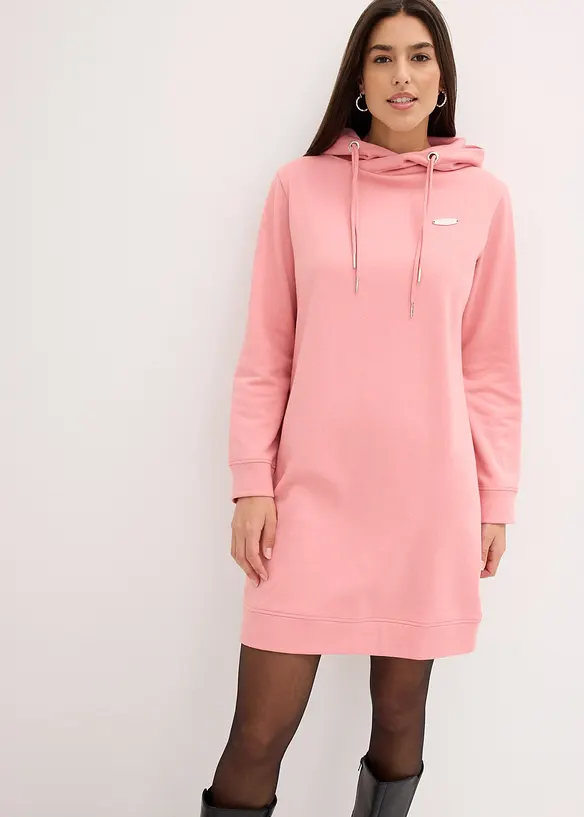 Robe molletonnée à capuche, bonprix