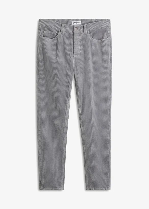 Pantalon en velours côtelé extensible et confortable, Slim, bonprix