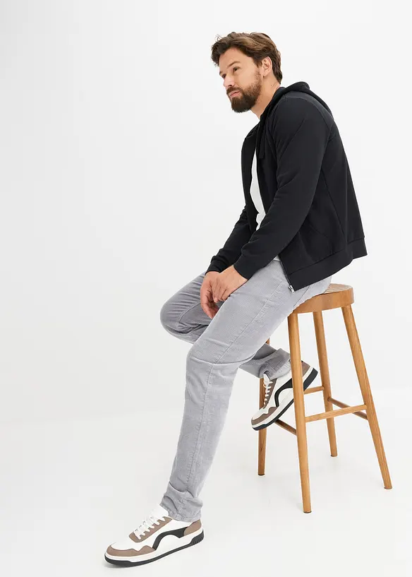 Pantalon en velours côtelé extensible et confortable, Slim, bonprix