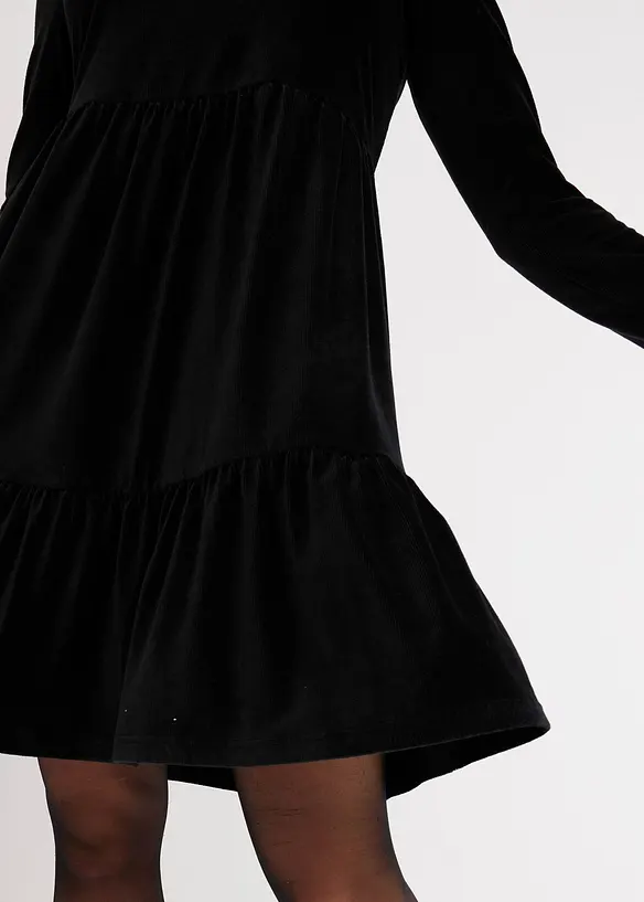 Mini-robe en velours élastique, bonprix