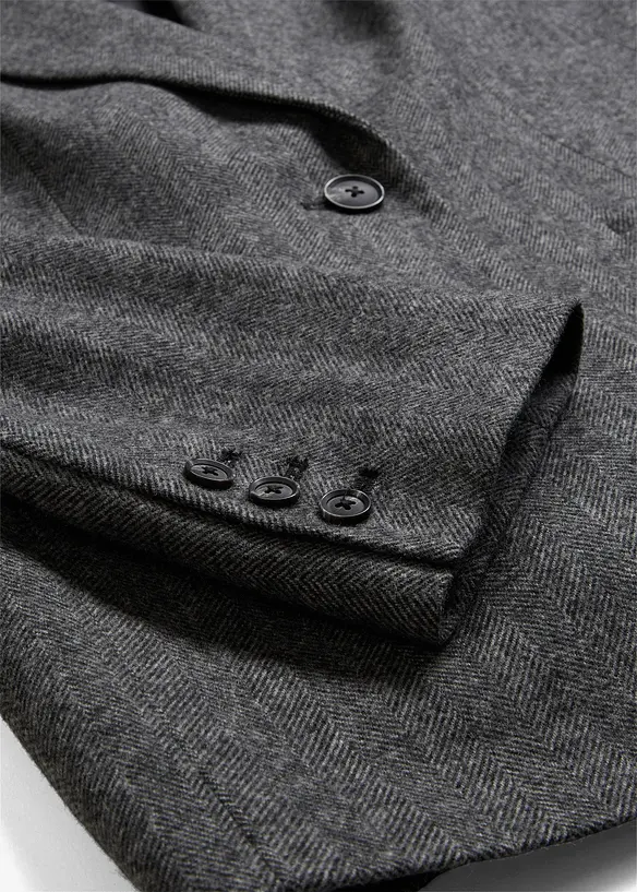 Blazer en laine à motif chevrons, bonprix