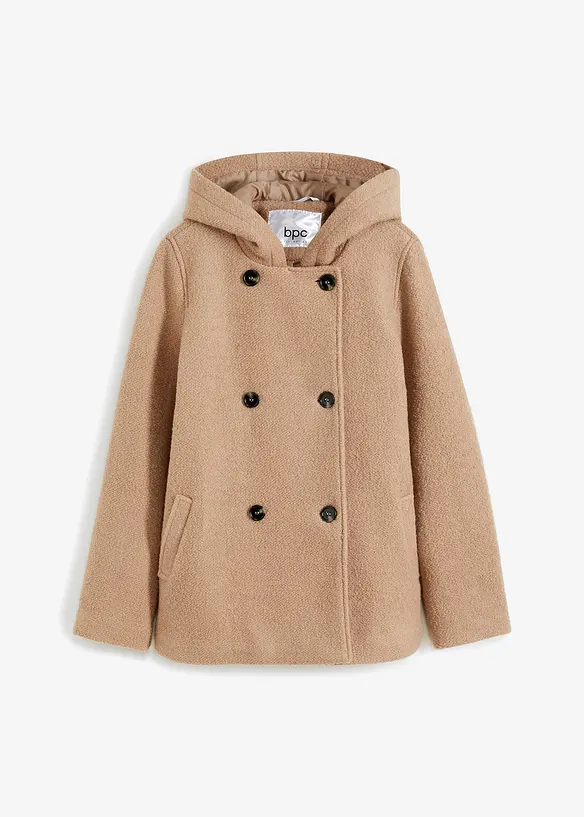 Caban en maille bouclette douce, bonprix