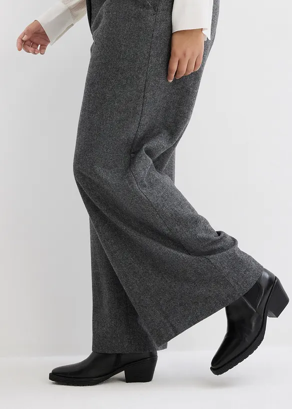 Wollhose mit Fischgratmuster, bonprix