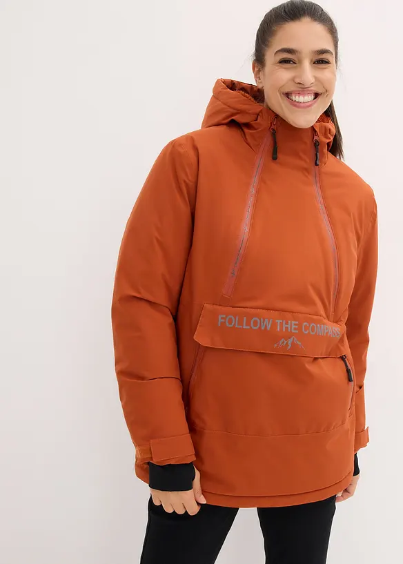 Veste technique imperméable à enfiler avec doublure polaire, bonprix