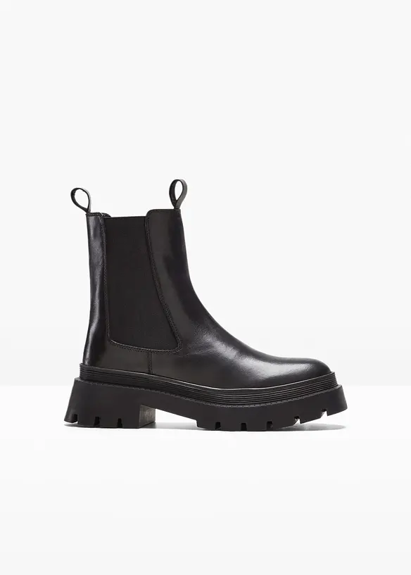 Chelsea-Boots aus Leder, bonprix